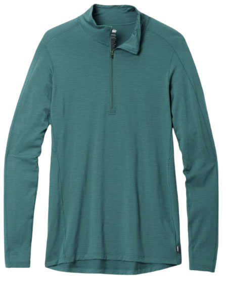 REI Co-op Merino 185 Long-Sleeve Half-Zip Base Layer Top (women's baselayers)